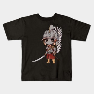 Galloping Glory: Polish Winged Hussar Kids T-Shirt